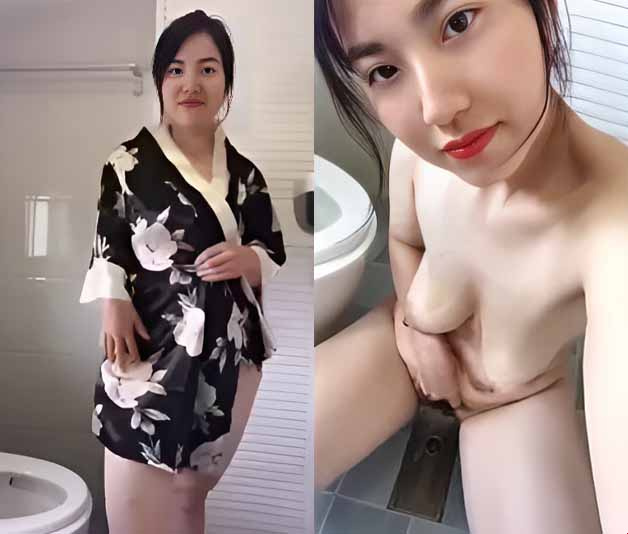 美丽的女孩在厕所调情极其有毒